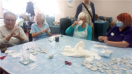 Poppy making - A busy day at the Memory Cafe