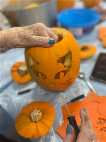 Pumpkin carving fun - Halloween preparations and fun for all